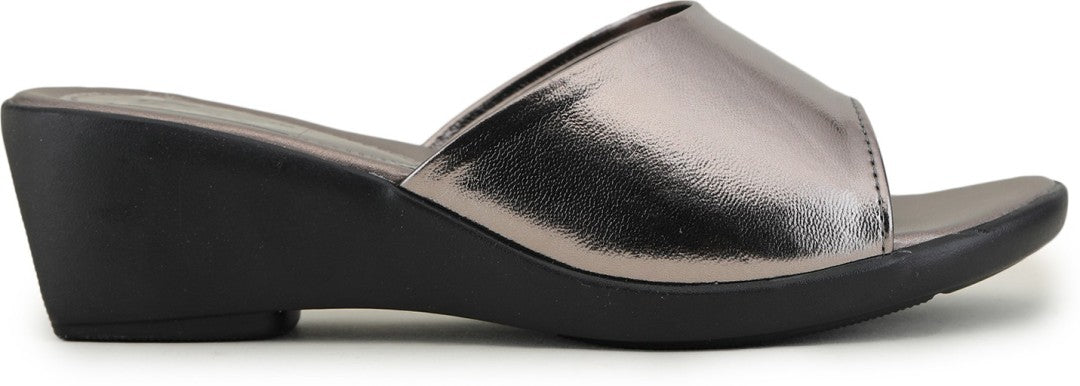 Premium Quality Gun Metal Ladies Comfortable Wedges Sandal for Women's & Girl⭐