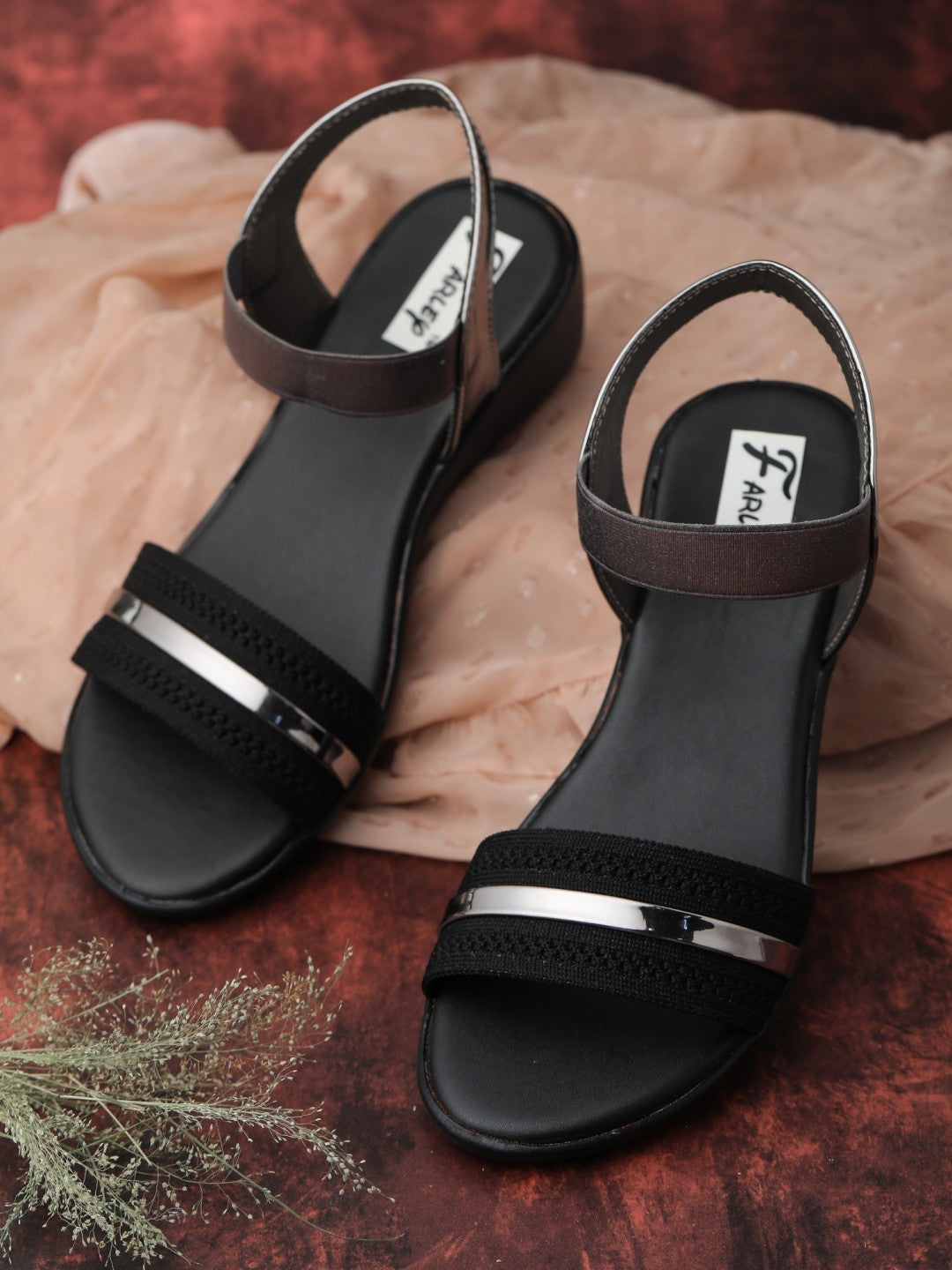 New Premium Quality Gun Metal Ladies Comfortable Wedges Sandal for Women's & Girl⭐