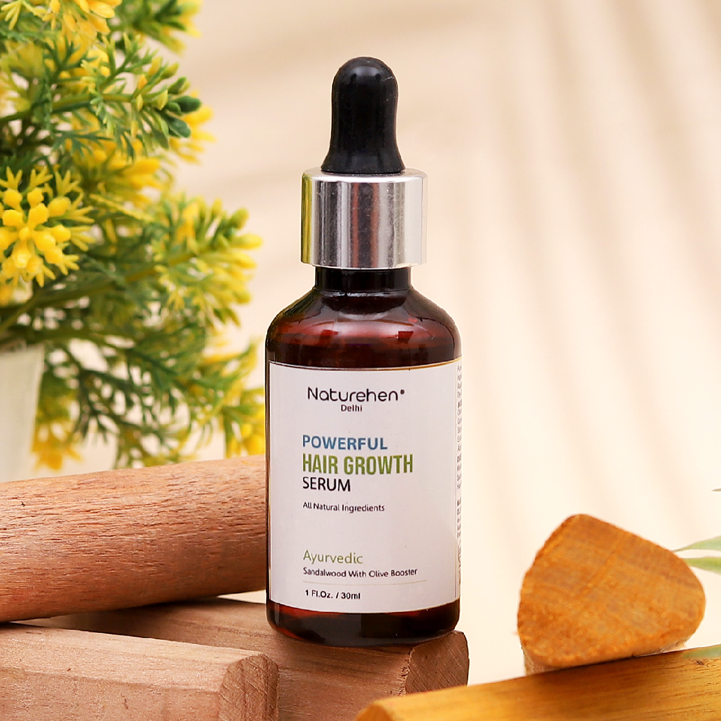Naturehen Skin care Hair Oil 2x Vitamin E Nourishment with hair serum Increase hair volume Hair Oil (130 ml)