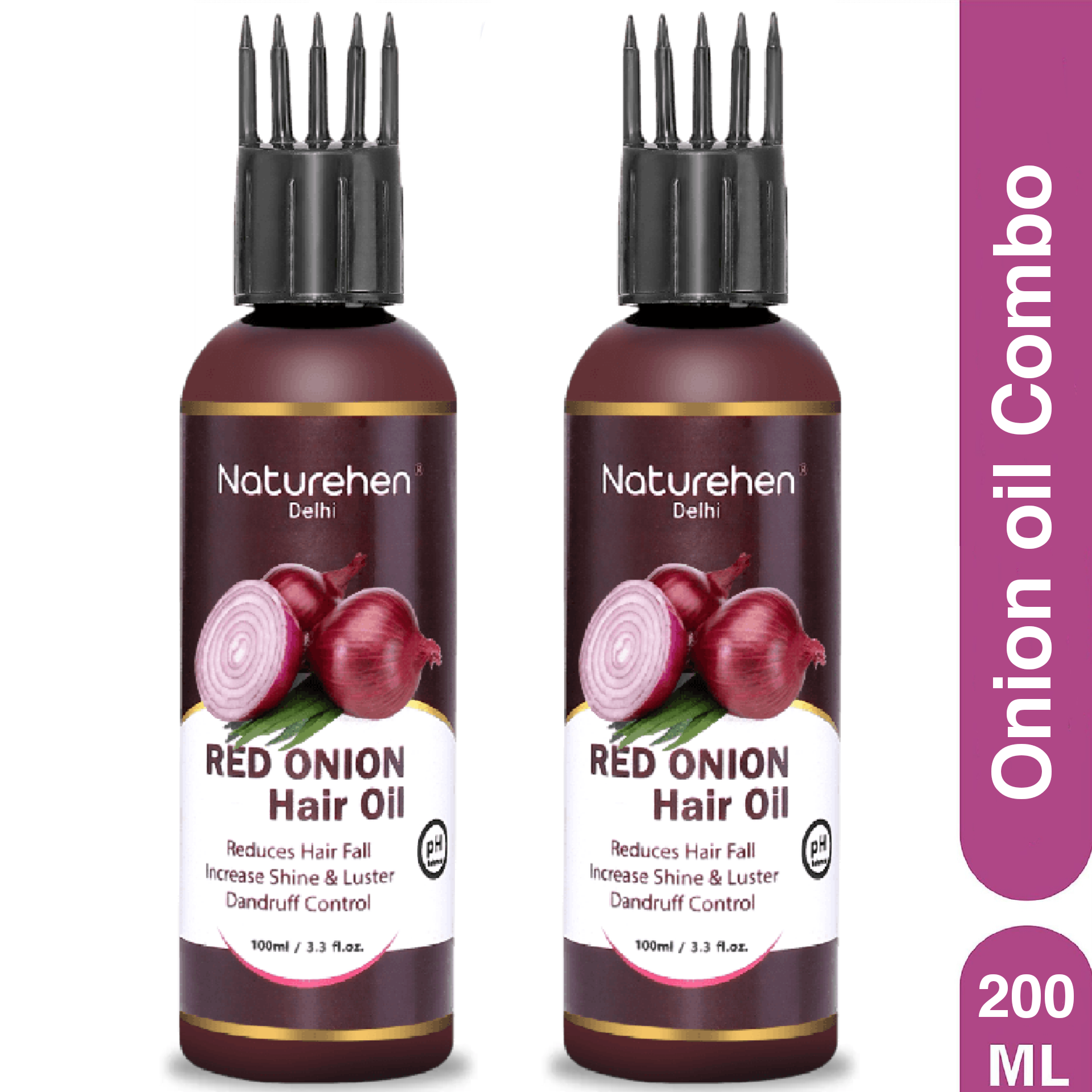 Red Onion Oil Combo Set Helps To Reduce Fall & Increase Hair Growth Hair Oil 200ml (Pack of 2)