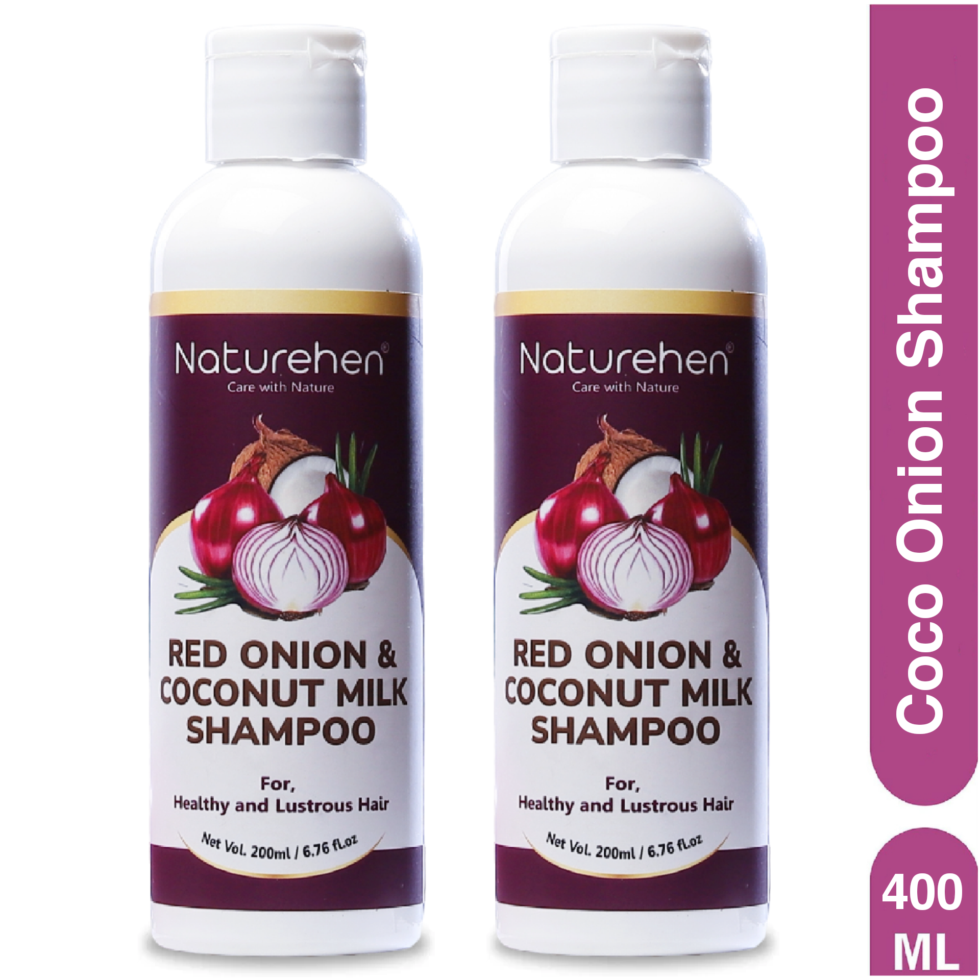Anti Hair fall Shampoo For Hair fall rescue and Damage Repair 400 ml (Pack of 2)