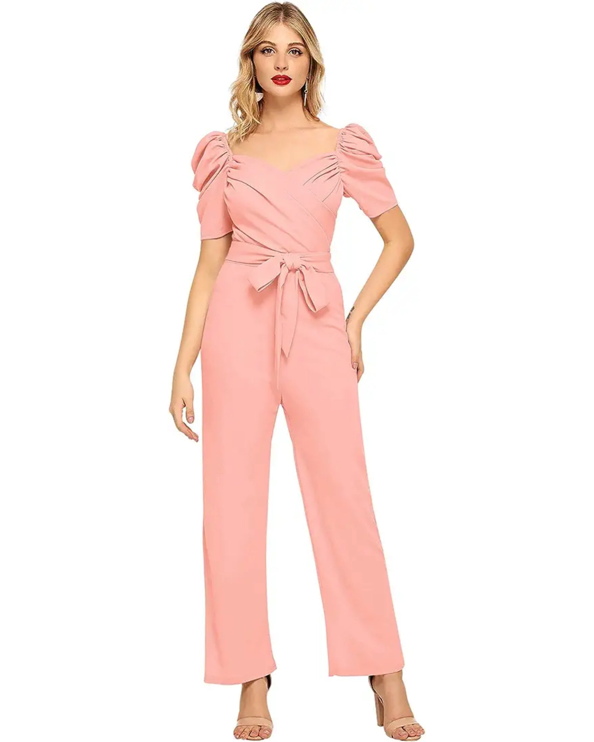 Naturehen store New Launch Women High Quality Jumpsuits With Belt ⭐