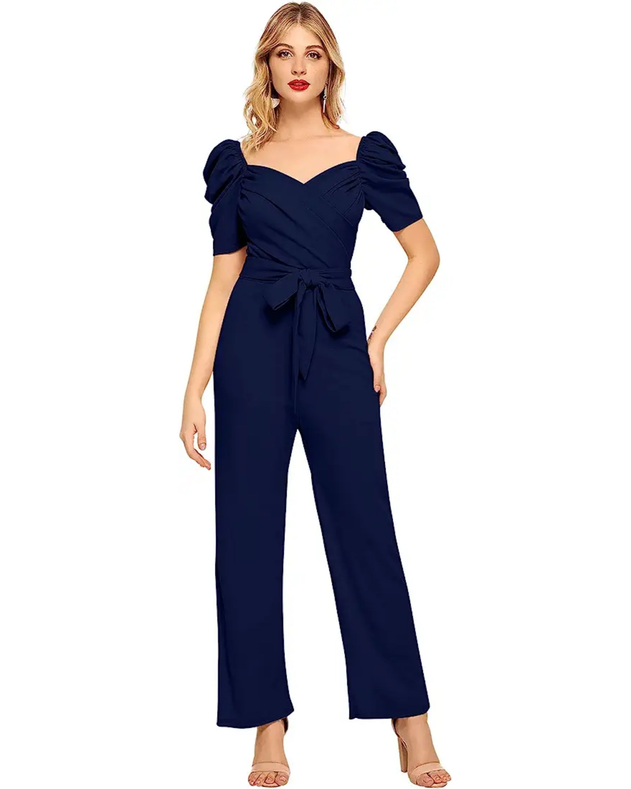 Naturehen store New Launch Women High Quality Jumpsuits With Belt ⭐