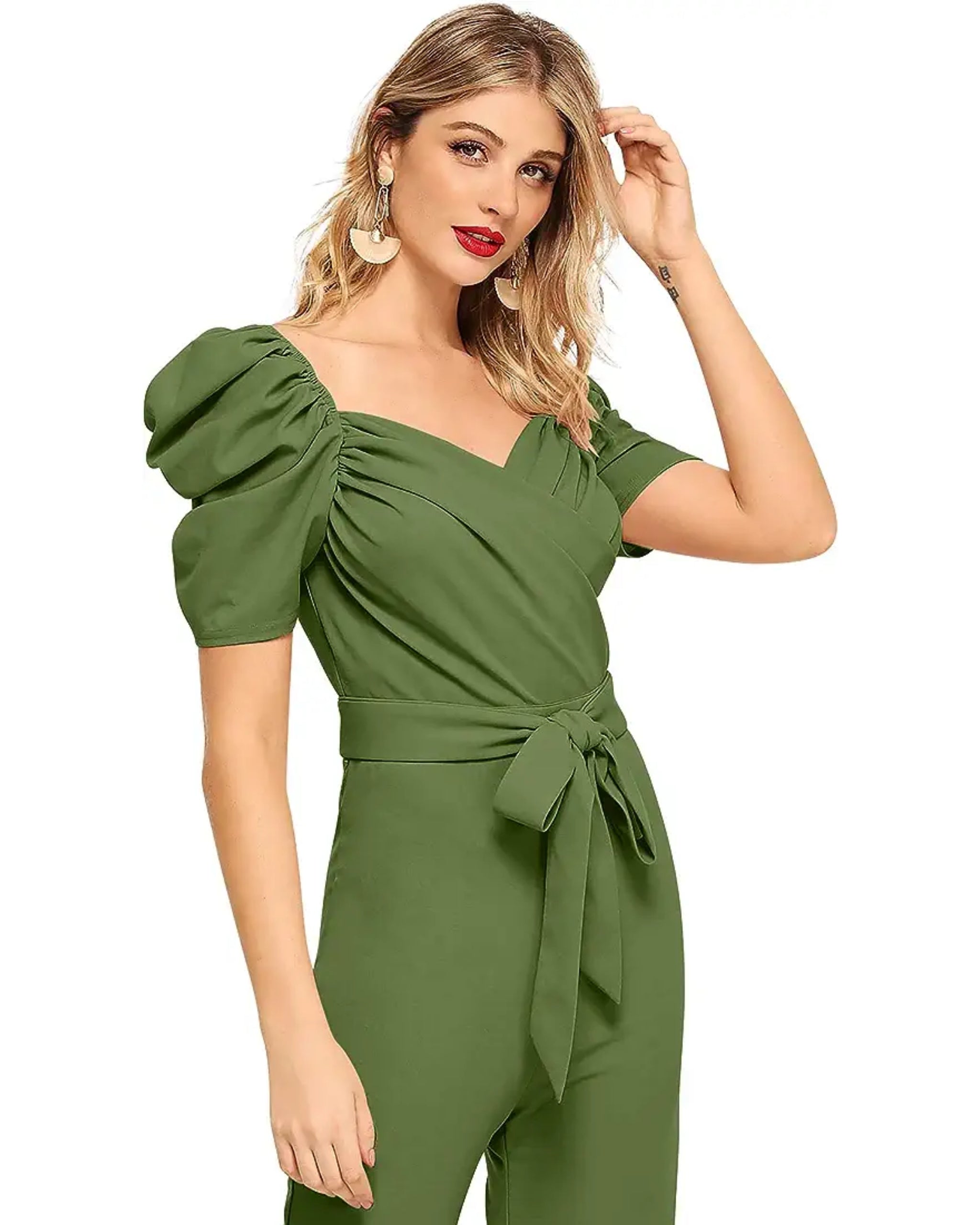 Naturehen store New Launch Women High Quality Jumpsuits With Belt ⭐