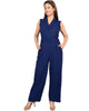 Women Casual Full Length, Comfort Fit, Straight Hemline Solid Green Jumpsuit