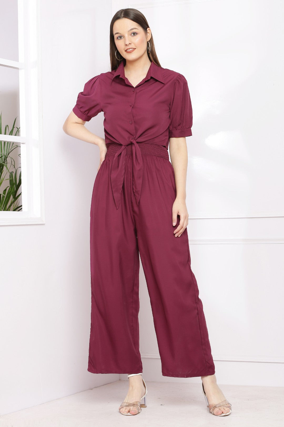 BRANDED SOLID 2 - Piece Jumpsuits For Women & Girls