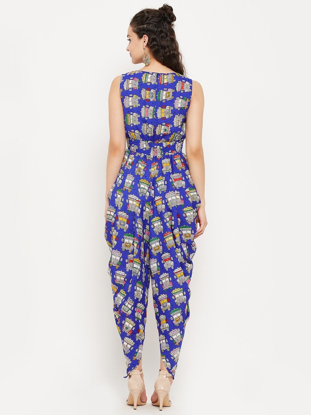 Trending Indo-Western style owl printed jumpsuits For Women & Girls