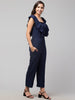 Diva Attractive Women's Ankle Length Jumpsuit Maxi Sleeveless Crepe A-Line Dress